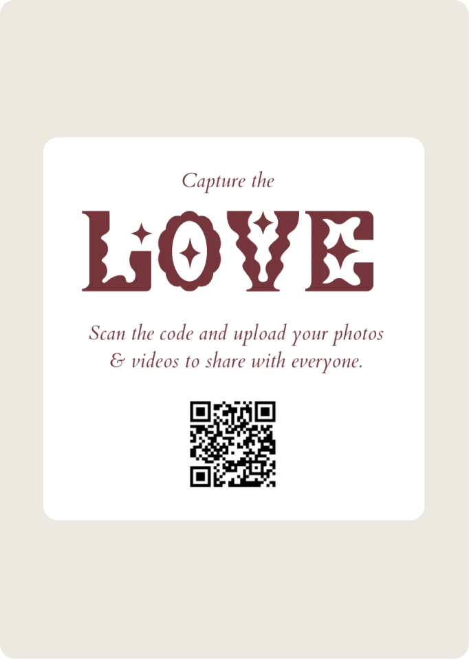Use QR codes at your wedding venue, in invitations, or thank-you cards for a seamless guest contribution experience.